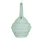 GLOBOSTAR® KENTUCKY 01885 Vintage Κρεμαστό Φωτιστικό Οροφής με Ντουί 1 x E27 AC 220-240V IP20 - Τιρκουάζ - Μ60 x Π60 x Υ90cm - Image 5