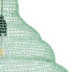 GLOBOSTAR® KENTUCKY 01885 Vintage Κρεμαστό Φωτιστικό Οροφής με Ντουί 1 x E27 AC 220-240V IP20 - Τιρκουάζ - Μ60 x Π60 x Υ90cm - Image 9