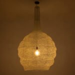 GLOBOSTAR® KENTUCKY 01886 Vintage Κρεμαστό Φωτιστικό Οροφής με Ντουί 1 x E27 AC 220-240V IP20 - Λευκό - Μ90 x Π90 x Υ150cm - Image 3