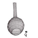 GLOBOSTAR® KENTUCKY 01887 Vintage Κρεμαστό Φωτιστικό Οροφής με Ντουί 1 x E27 AC 220-240V IP20 - Καφέ - Μ90 x Π90 x Υ150cm - Image 11