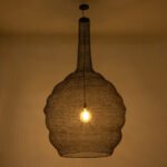 GLOBOSTAR® KENTUCKY 01887 Vintage Κρεμαστό Φωτιστικό Οροφής με Ντουί 1 x E27 AC 220-240V IP20 - Καφέ - Μ90 x Π90 x Υ150cm - Image 3