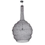 GLOBOSTAR® KENTUCKY 01887 Vintage Κρεμαστό Φωτιστικό Οροφής με Ντουί 1 x E27 AC 220-240V IP20 - Καφέ - Μ90 x Π90 x Υ150cm - Image 4