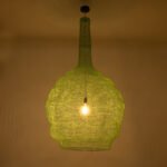 GLOBOSTAR® KENTUCKY 01888 Vintage Κρεμαστό Φωτιστικό Οροφής με Ντουί 1 x E27 AC 220-240V IP20 - Τιρκουάζ - Μ90 x Π90 x Υ150cm - Image 3