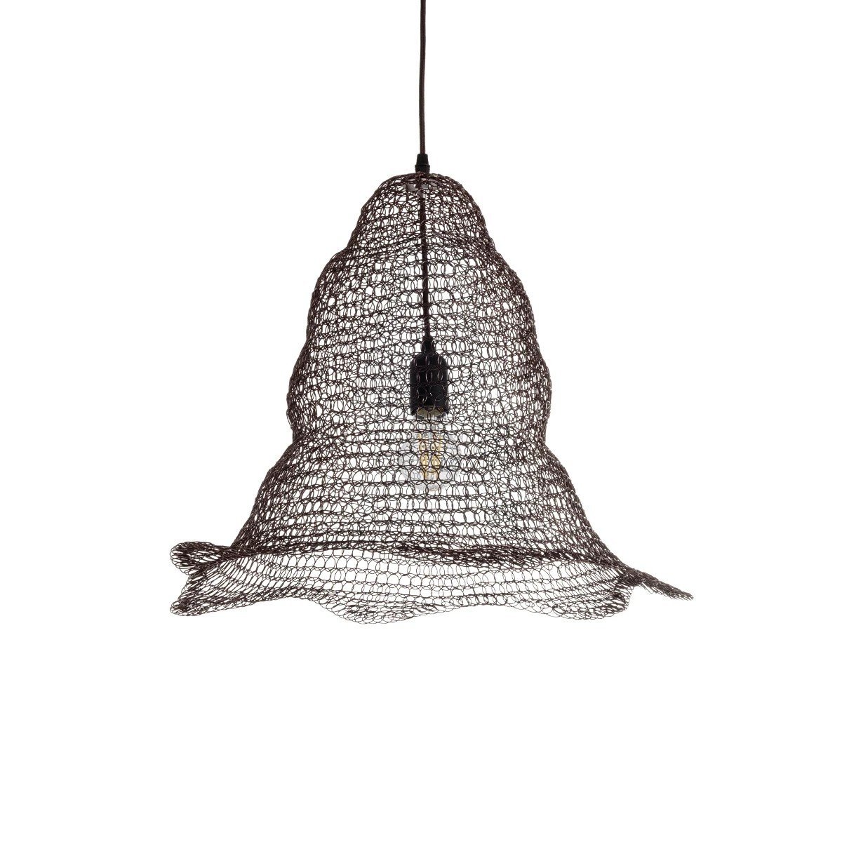 01890_0 GLOBOSTAR® KENTUCKY 01890 Vintage Κρεμαστό Φωτιστικό Οροφής με Ντουί 1 x E27 AC 220-240V IP20 - Καφέ - Μ50 x Π50 x Υ48cm - Image 1