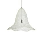 GLOBOSTAR® KENTUCKY 01892 Vintage Κρεμαστό Φωτιστικό Οροφής με Ντουί 1 x E27 AC 220-240V IP20 - Λευκό - Μ60 x Π60 x Υ52cm