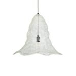 GLOBOSTAR® KENTUCKY 01892 Vintage Κρεμαστό Φωτιστικό Οροφής με Ντουί 1 x E27 AC 220-240V IP20 - Λευκό - Μ60 x Π60 x Υ52cm - Image 5