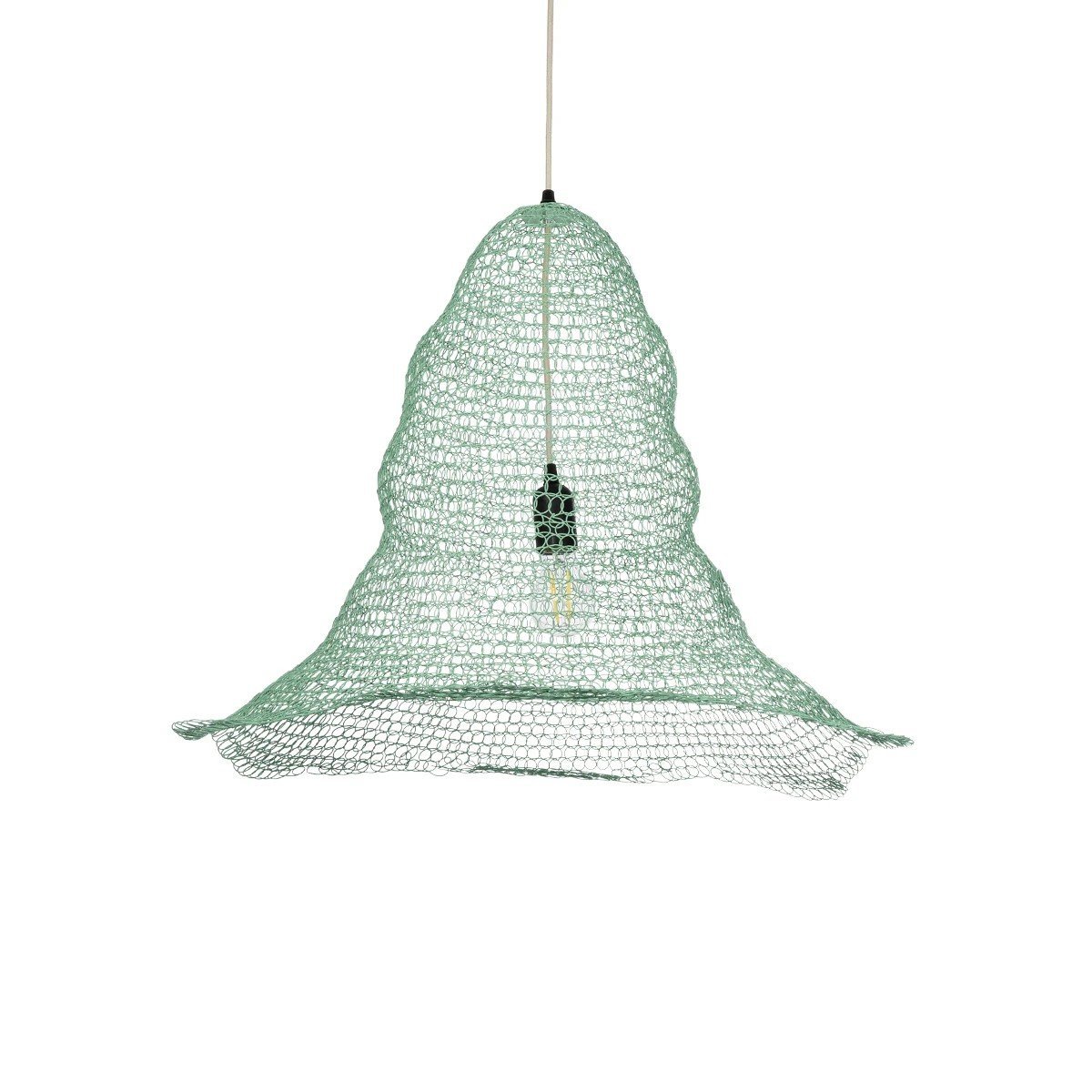 01894_0 GLOBOSTAR® KENTUCKY 01894 Vintage Κρεμαστό Φωτιστικό Οροφής με Ντουί 1 x E27 AC 220-240V IP20 - Τιρκουάζ - Μ60 x Π60 x Υ52cm - Image 1