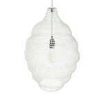 GLOBOSTAR® KENTUCKY 01898 Vintage Κρεμαστό Φωτιστικό Οροφής με Ντουί 1 x E27 AC 220-240V IP20 - Λευκό - Μ40 x Π40 x Y60cm - Image 7