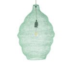 GLOBOSTAR® KENTUCKY 01900 Vintage Κρεμαστό Φωτιστικό Οροφής με Ντουί 1 x E27 AC 220-240V IP20 - Τιρκουάζ - Μ40 x Π40 x Y60cm - Image 5