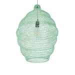 GLOBOSTAR® KENTUCKY 01900 Vintage Κρεμαστό Φωτιστικό Οροφής με Ντουί 1 x E27 AC 220-240V IP20 - Τιρκουάζ - Μ40 x Π40 x Y60cm - Image 6