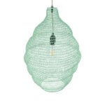 GLOBOSTAR® KENTUCKY 01900 Vintage Κρεμαστό Φωτιστικό Οροφής με Ντουί 1 x E27 AC 220-240V IP20 - Τιρκουάζ - Μ40 x Π40 x Y60cm - Image 7