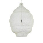 GLOBOSTAR® KENTUCKY 01901 Vintage Κρεμαστό Φωτιστικό Οροφής με Ντουί 1 x E27 AC 220-240V IP20 - Λευκό - Μ80 x Π80 x Y110cm - Image 2