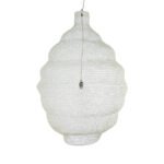 GLOBOSTAR® KENTUCKY 01901 Vintage Κρεμαστό Φωτιστικό Οροφής με Ντουί 1 x E27 AC 220-240V IP20 - Λευκό - Μ80 x Π80 x Y110cm - Image 5