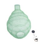 GLOBOSTAR® KENTUCKY 01903 Vintage Κρεμαστό Φωτιστικό Οροφής με Ντουί 1 x E27 AC 220-240V IP20 - Τιρκουάζ - Μ80 x Π80 x Y110cm - Image 10