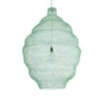 GLOBOSTAR® KENTUCKY 01903 Vintage Κρεμαστό Φωτιστικό Οροφής με Ντουί 1 x E27 AC 220-240V IP20 - Τιρκουάζ - Μ80 x Π80 x Y110cm - Image 2