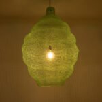 GLOBOSTAR® KENTUCKY 01903 Vintage Κρεμαστό Φωτιστικό Οροφής με Ντουί 1 x E27 AC 220-240V IP20 - Τιρκουάζ - Μ80 x Π80 x Y110cm - Image 3