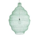 GLOBOSTAR® KENTUCKY 01903 Vintage Κρεμαστό Φωτιστικό Οροφής με Ντουί 1 x E27 AC 220-240V IP20 - Τιρκουάζ - Μ80 x Π80 x Y110cm - Image 5