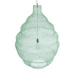 GLOBOSTAR® KENTUCKY 01903 Vintage Κρεμαστό Φωτιστικό Οροφής με Ντουί 1 x E27 AC 220-240V IP20 - Τιρκουάζ - Μ80 x Π80 x Y110cm - Image 7