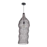 GLOBOSTAR® KENTUCKY 01905 Vintage Κρεμαστό Φωτιστικό Οροφής με Ντουί 1 x E27 AC 220-240V IP20 - Καφέ - Μ30 x Π30 x Y80cm - Image 4