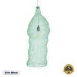 GLOBOSTAR® KENTUCKY 01906 Vintage Κρεμαστό Φωτιστικό Οροφής με Ντουί 1 x E27 AC 220-240V IP20 - Τιρκουάζ - Μ30 x Π30 x Y80cm