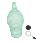 GLOBOSTAR® KENTUCKY 01906 Vintage Κρεμαστό Φωτιστικό Οροφής με Ντουί 1 x E27 AC 220-240V IP20 - Τιρκουάζ - Μ30 x Π30 x Y80cm - Image 10