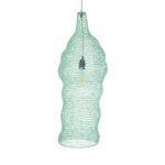 GLOBOSTAR® KENTUCKY 01906 Vintage Κρεμαστό Φωτιστικό Οροφής με Ντουί 1 x E27 AC 220-240V IP20 - Τιρκουάζ - Μ30 x Π30 x Y80cm - Image 5