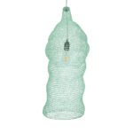 GLOBOSTAR® KENTUCKY 01906 Vintage Κρεμαστό Φωτιστικό Οροφής με Ντουί 1 x E27 AC 220-240V IP20 - Τιρκουάζ - Μ30 x Π30 x Y80cm - Image 6