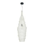 GLOBOSTAR® KENTUCKY 01907 Vintage Κρεμαστό Φωτιστικό Οροφής με Ντουί 1 x E27 AC 220-240V IP20 - Λευκό - Μ30 x Π30 x Y105cm - Image 4