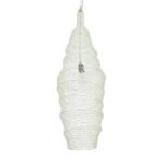 GLOBOSTAR® KENTUCKY 01907 Vintage Κρεμαστό Φωτιστικό Οροφής με Ντουί 1 x E27 AC 220-240V IP20 - Λευκό - Μ30 x Π30 x Y105cm - Image 6