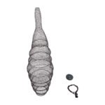 GLOBOSTAR® KENTUCKY 01908 Vintage Κρεμαστό Φωτιστικό Οροφής με Ντουί 1 x E27 AC 220-240V IP20 - Καφέ - Μ30 x Π30 x Y105cm - Image 10