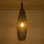 GLOBOSTAR® KENTUCKY 01908 Vintage Κρεμαστό Φωτιστικό Οροφής με Ντουί 1 x E27 AC 220-240V IP20 - Καφέ - Μ30 x Π30 x Y105cm - Image 3