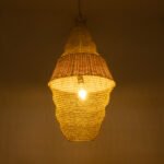 GLOBOSTAR® KENTUCKY 01910 Vintage Κρεμαστό Φωτιστικό Οροφής με Ντουί 1 x E27 AC 220-240V IP20 - Μπεζ - Μ40 x Π40 x Υ80cm - Image 3