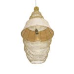 GLOBOSTAR® KENTUCKY 01910 Vintage Κρεμαστό Φωτιστικό Οροφής με Ντουί 1 x E27 AC 220-240V IP20 - Μπεζ - Μ40 x Π40 x Υ80cm - Image 6