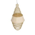 GLOBOSTAR® KENTUCKY 01910 Vintage Κρεμαστό Φωτιστικό Οροφής με Ντουί 1 x E27 AC 220-240V IP20 - Μπεζ - Μ40 x Π40 x Υ80cm - Image 7