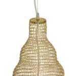 GLOBOSTAR® KENTUCKY 01910 Vintage Κρεμαστό Φωτιστικό Οροφής με Ντουί 1 x E27 AC 220-240V IP20 - Μπεζ - Μ40 x Π40 x Υ80cm - Image 8