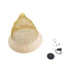 GLOBOSTAR® KENTUCKY 01911 Vintage Κρεμαστό Φωτιστικό Οροφής με Ντουί 1 x E27 AC 220-240V IP20 - Μπεζ - Μ60 x Π60 x Υ80cm - Image 11