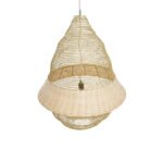 GLOBOSTAR® KENTUCKY 01911 Vintage Κρεμαστό Φωτιστικό Οροφής με Ντουί 1 x E27 AC 220-240V IP20 - Μπεζ - Μ60 x Π60 x Υ80cm - Image 7