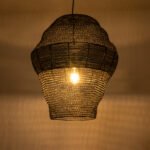 GLOBOSTAR® KENTUCKY 01912 Vintage Κρεμαστό Φωτιστικό Οροφής με Ντουί 1 x E27 AC 220-240V IP20 - Μαύρο - Μ60 x Π60 x Υ70cm - Image 3