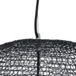 GLOBOSTAR® KENTUCKY 01912 Vintage Κρεμαστό Φωτιστικό Οροφής με Ντουί 1 x E27 AC 220-240V IP20 - Μαύρο - Μ60 x Π60 x Υ70cm - Image 8