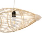 GLOBOSTAR® FISH 01927 Boho Κρεμαστό Φωτιστικό Οροφής με Ντουί 2 x E27 AC 220-240V IP20 - Μπεζ - Μ130 x Π42 x Υ42cm - Image 6