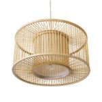 GLOBOSTAR® HIBISCUS 01935 Boho Κρεμαστό Φωτιστικό Οροφής με Ντουί 1 x E27 AC 220-240V IP20 - Μπεζ - Μ40 x Π40 x Υ20cm - Image 6