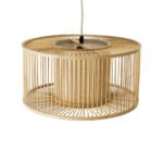 GLOBOSTAR® HIBISCUS 01935 Boho Κρεμαστό Φωτιστικό Οροφής με Ντουί 1 x E27 AC 220-240V IP20 - Μπεζ - Μ40 x Π40 x Υ20cm - Image 7