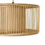 GLOBOSTAR® HIBISCUS 01935 Boho Κρεμαστό Φωτιστικό Οροφής με Ντουί 1 x E27 AC 220-240V IP20 - Μπεζ - Μ40 x Π40 x Υ20cm - Image 8