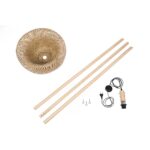 GLOBOSTAR® POPPY 01983 Boho Επιδαπέδιο Φωτιστικό με Ντουί 1 x E27 AC 220-240V IP20 - Μπεζ - Μ58 x Π58 x Υ143cm - Image 9