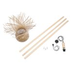 GLOBOSTAR® POPPY 01984 Boho Επιδαπέδιο Φωτιστικό με Ντουί 1 x E27 AC 220-240V IP20 - Μπεζ - Μ58 x Π58 x Υ168cm - Image 10