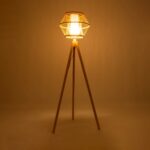 GLOBOSTAR® POPPY 01985 Boho Επιδαπέδιο Φωτιστικό με Ντουί 1 x E27 AC 220-240V IP20 - Μπεζ - Μ58 x Π58 x Υ151cm - Image 3