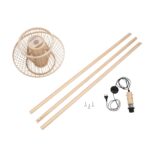 GLOBOSTAR® POPPY 01985 Boho Επιδαπέδιο Φωτιστικό με Ντουί 1 x E27 AC 220-240V IP20 - Μπεζ - Μ58 x Π58 x Υ151cm - Image 10