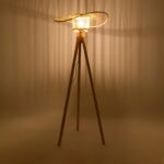 GLOBOSTAR® POPPY 01987 Boho Επιδαπέδιο Φωτιστικό με Ντουί 1 x E27 AC 220-240V IP20 - Μπεζ - Μ58 x Π58 x Υ138cm - Image 3