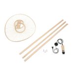 GLOBOSTAR® POPPY 01987 Boho Επιδαπέδιο Φωτιστικό με Ντουί 1 x E27 AC 220-240V IP20 - Μπεζ - Μ58 x Π58 x Υ138cm - Image 10