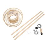 GLOBOSTAR® POPPY 01989 Boho Επιδαπέδιο Φωτιστικό με Ντουί 1 x E27 AC 220-240V IP20 - Μπεζ - Μ58 x Π58 x Υ149cm - Image 10